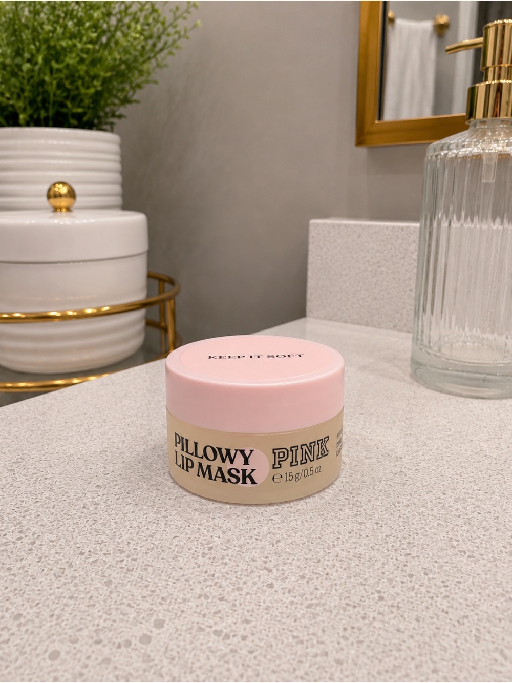 PINK Pillowy Lip Mask 15g/0.5oz - New